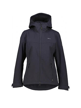 MERU | Veste softshell à capuche bordeaux pour femme