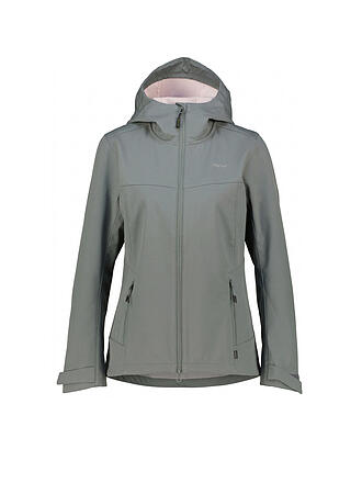 MERU | Veste softshell à capuche bordeaux pour femme