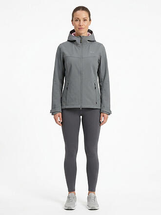 MERU | Veste softshell à capuche bordeaux pour femme