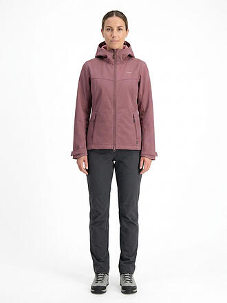 MERU | Damen Softshelljacke Bordeaux Hoodie