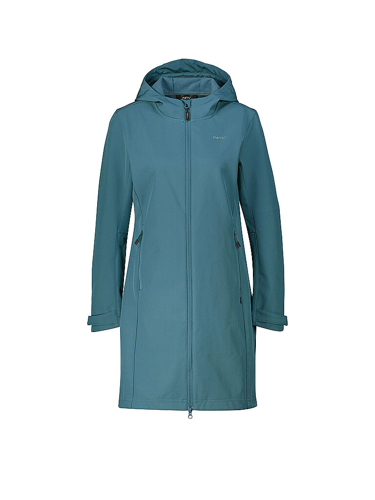 Manteau softshell d'hiver Touloluse à capuche pétrole 38