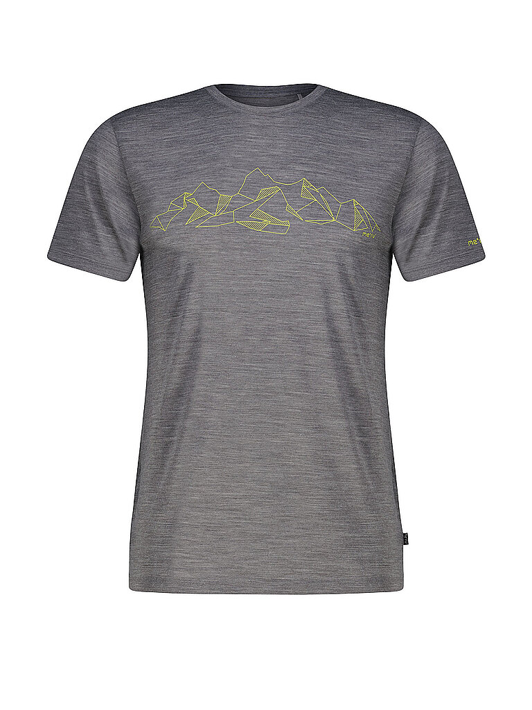T-shirt de sport Laholm Woolmix gris XXL