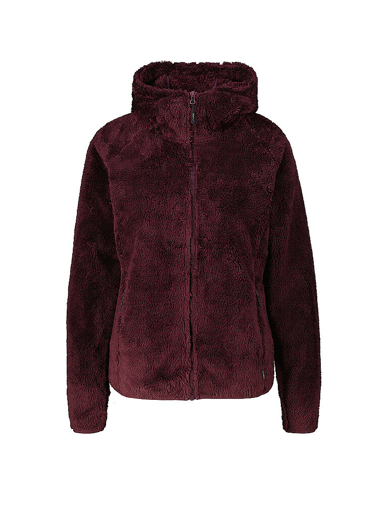 Veste polaire à capuche Roxburghs rouge foncé L