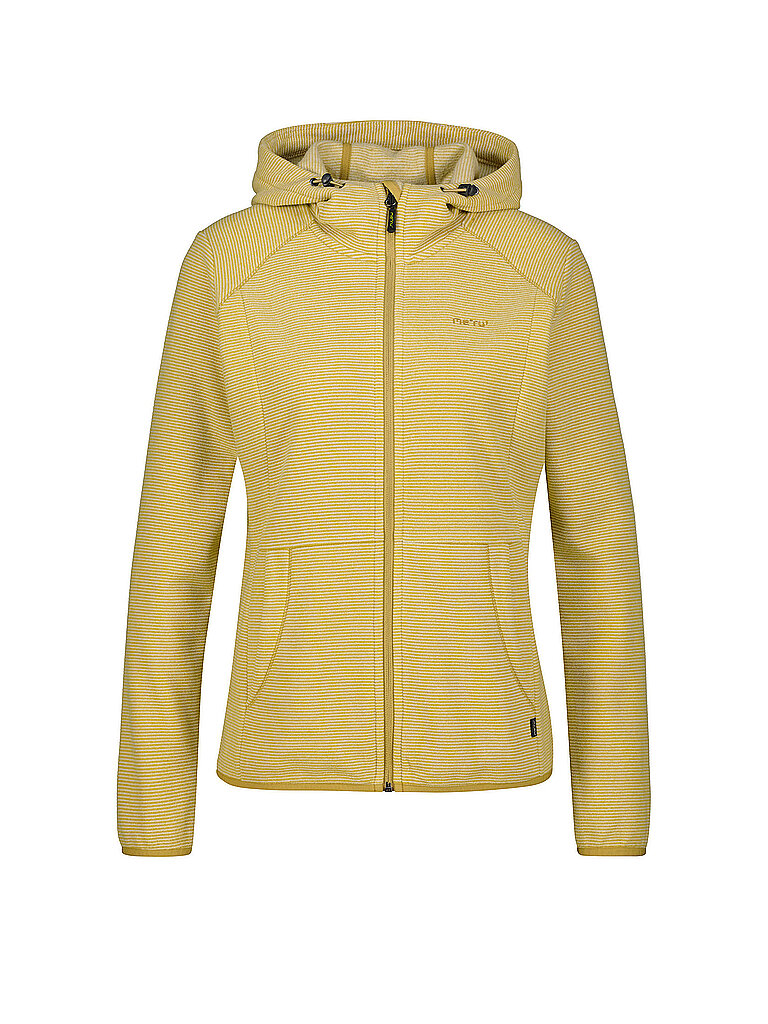 Veste polaire rayée à capuche Lourosas olive 36