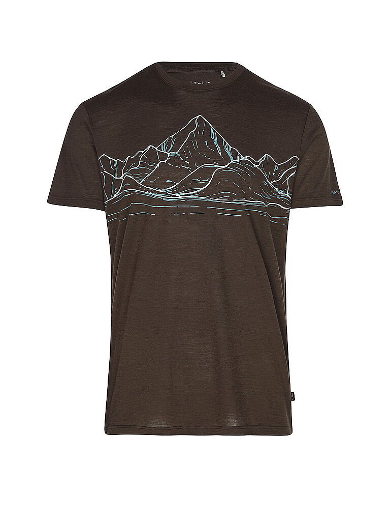 T-shirt de sport Murtosa Woolmix marron XL