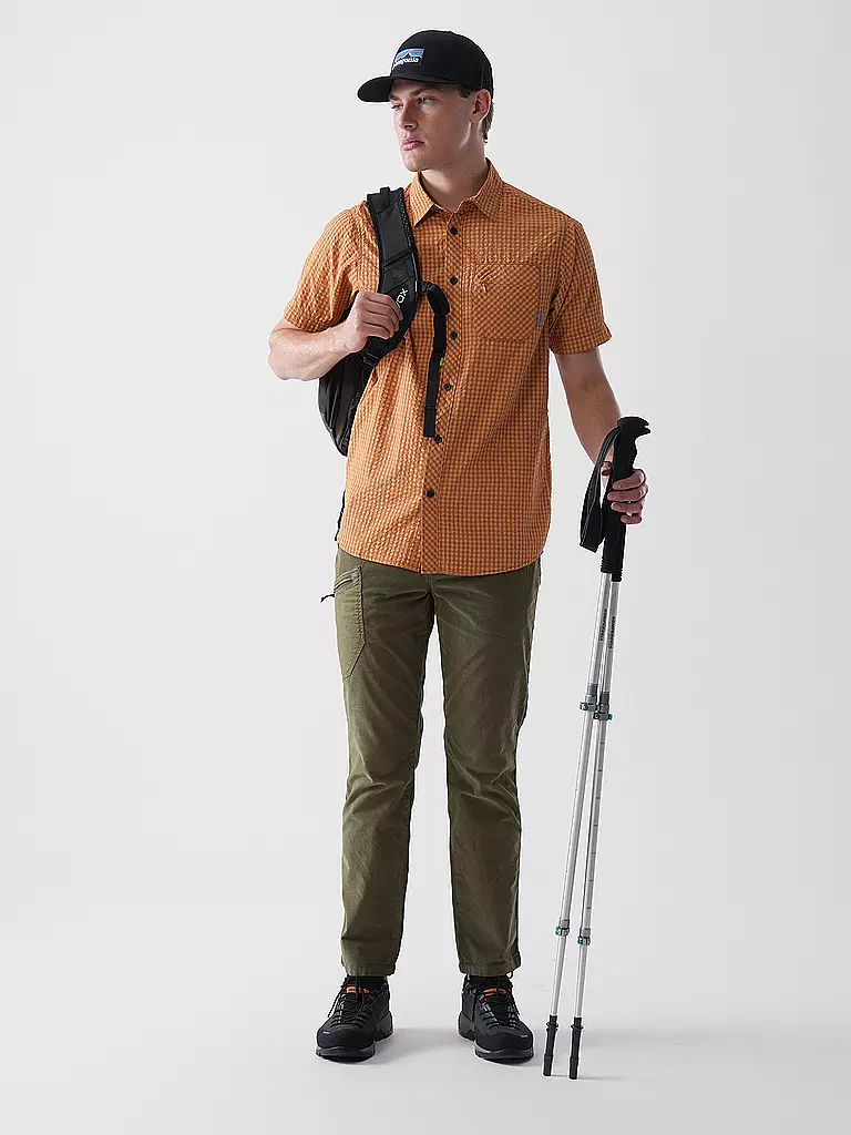 MERU | Chemise de randonnée unie Valongo pour hommes | Cuivre