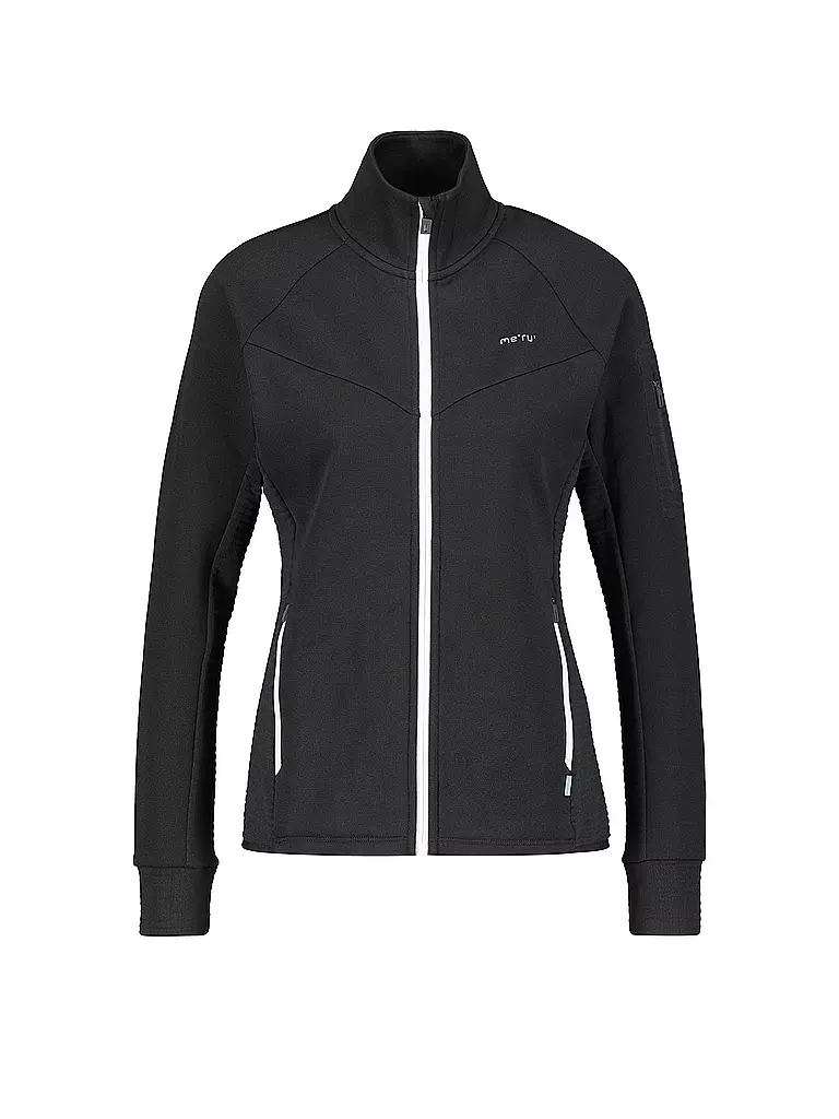MERU | Damen Fleecejacke Kivik Waffelfleece | Noir