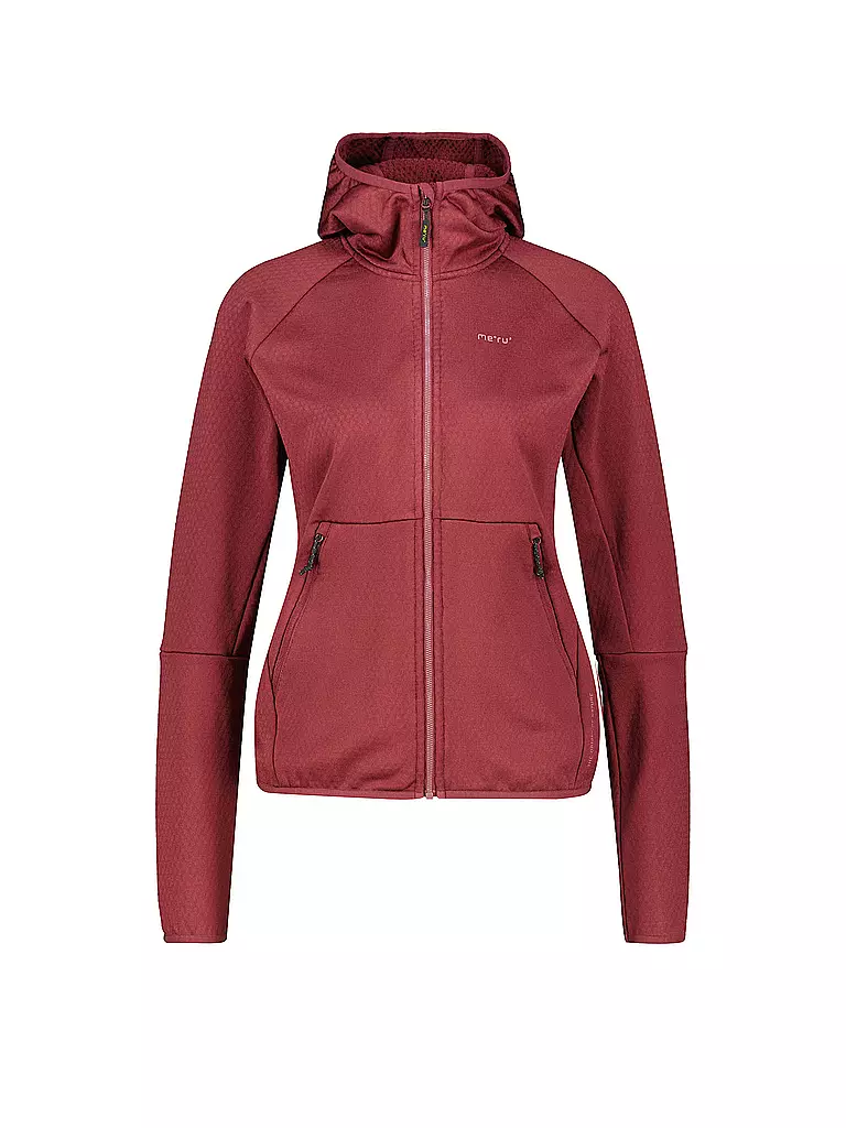 MERU | Damen Fleecejacke Motala | Rouge foncé