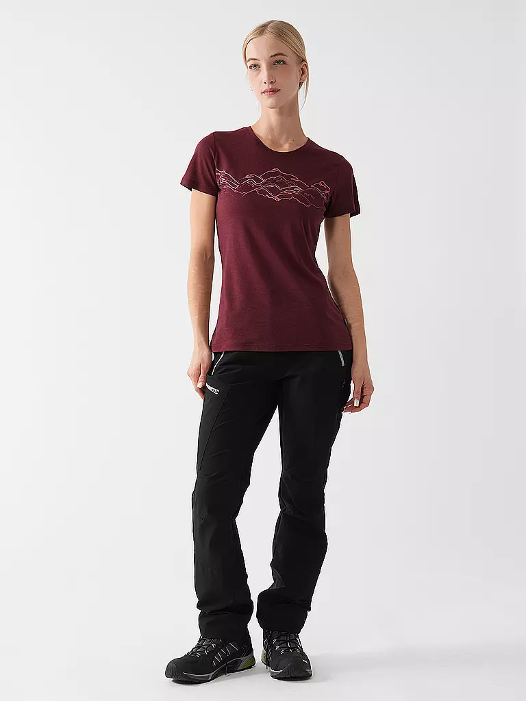 MERU | Damen Funktionsshirt Trelleborg | Rouge foncé