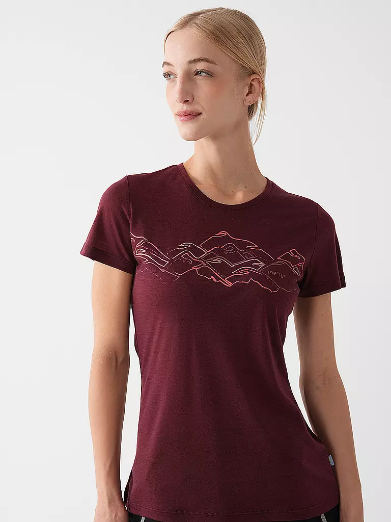 MERU | Damen Funktionsshirt Trelleborg | Rouge foncé
