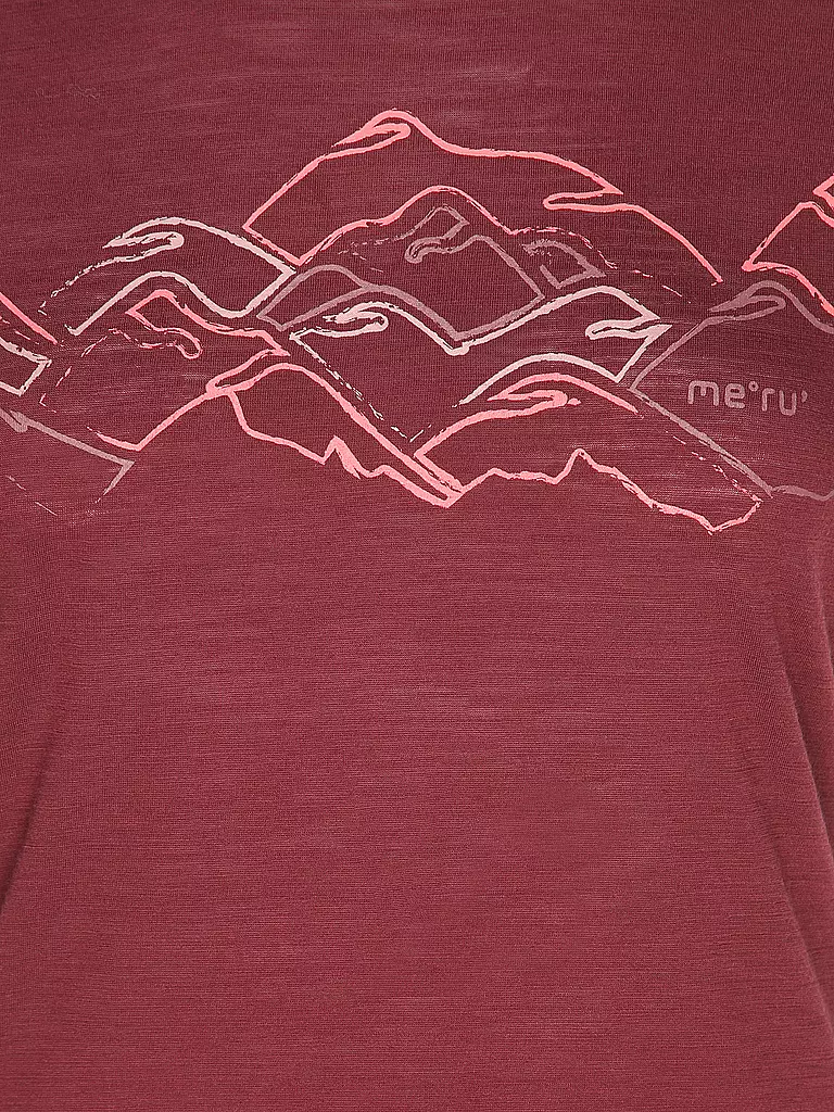 MERU | Damen Funktionsshirt Trelleborg | Rouge foncé