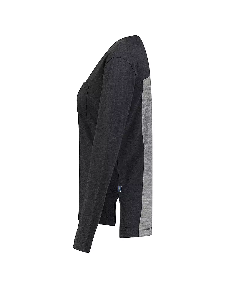 MERU | Damen Funktionsshirt Vaxholm Wool-Mix | Noir