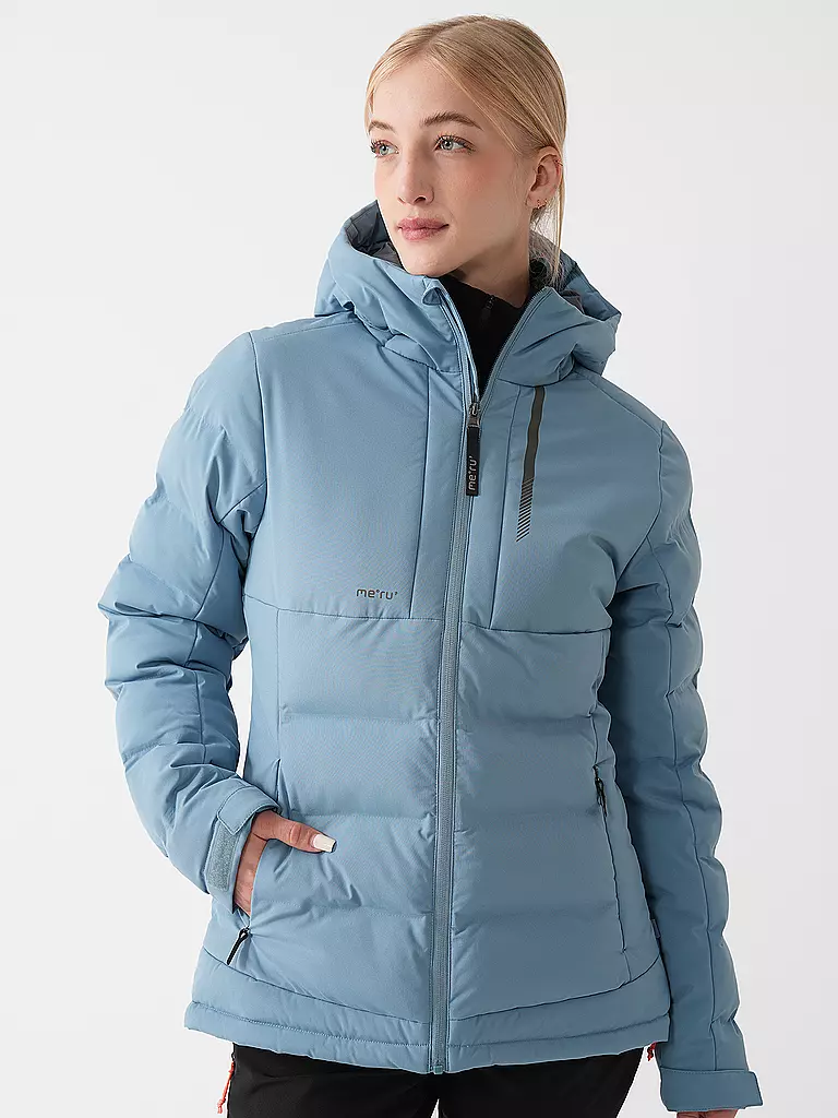 MERU | Damen Wanderjacke Gränna Hoodie | Bleu clair