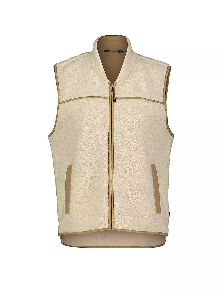 MERU | Gilet Femme Herlev en polaire teddy | Beige