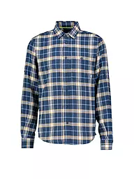 MERU | Herren Flanellhemd Lund | Bleu foncé