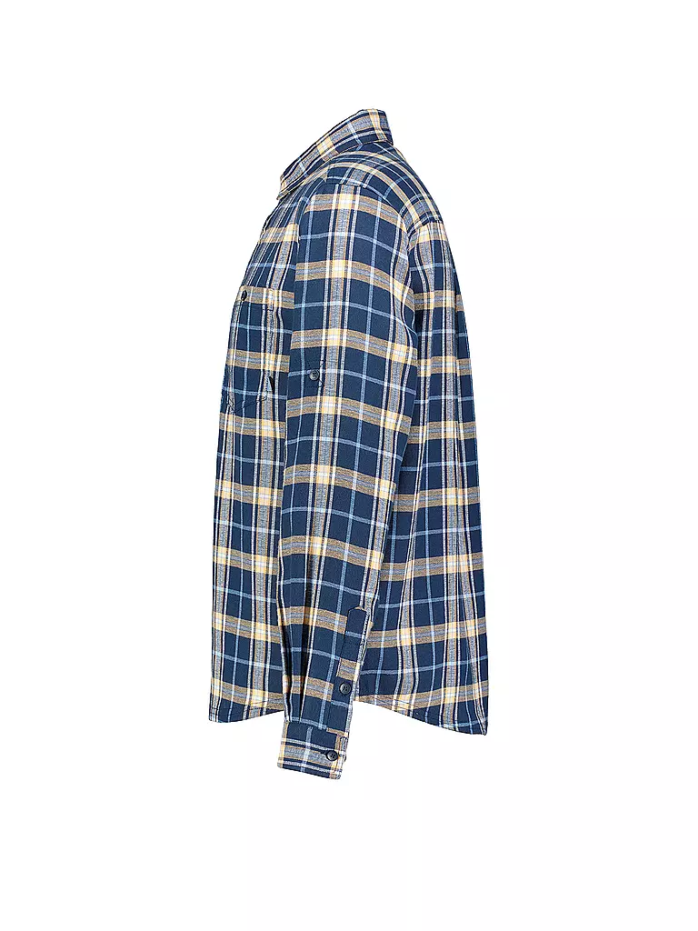 MERU | Herren Flanellhemd Lund | Bleu foncé