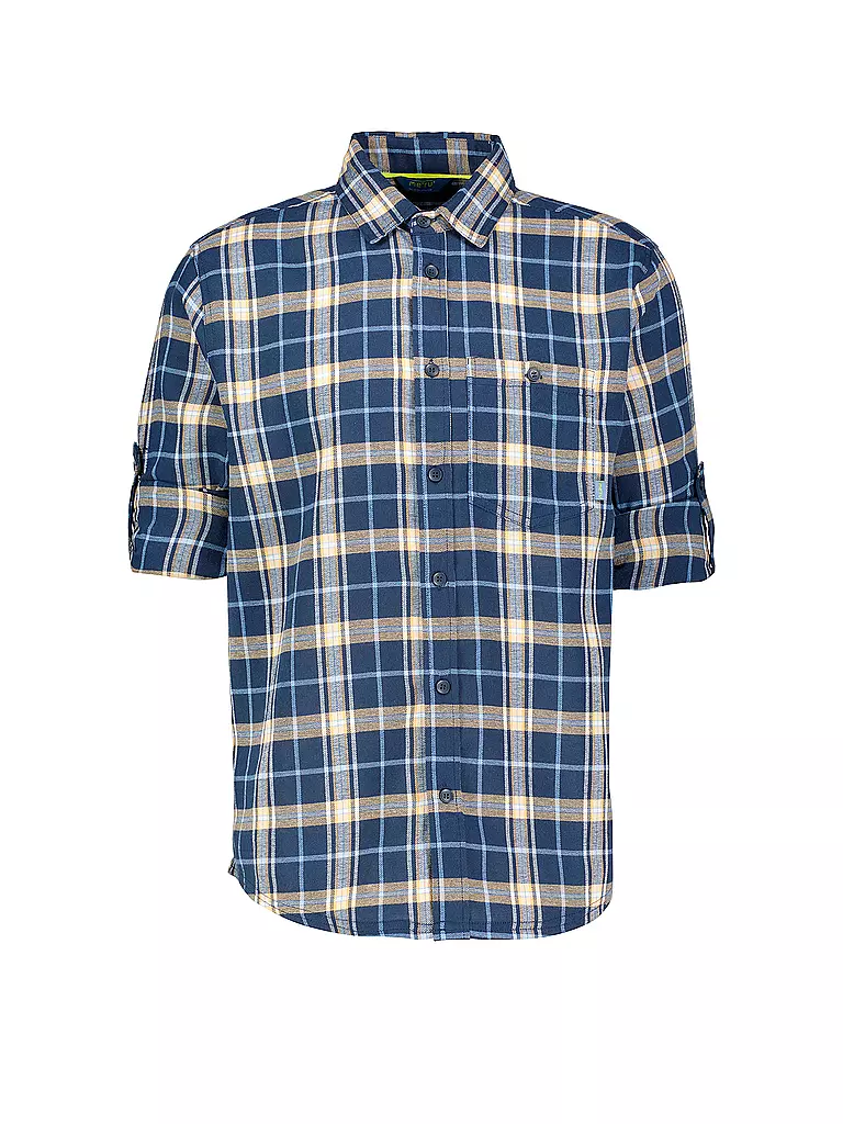 MERU | Herren Flanellhemd Lund | Bleu foncé
