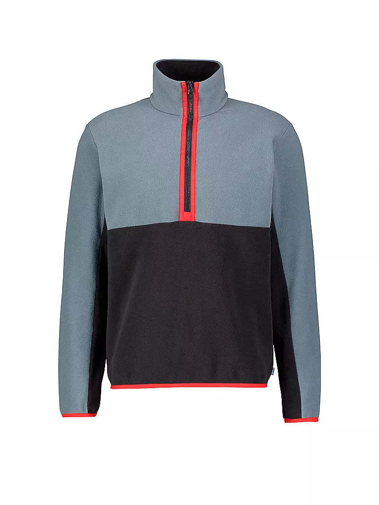 MERU | Herren Fleecepullover mit Zip | Gris