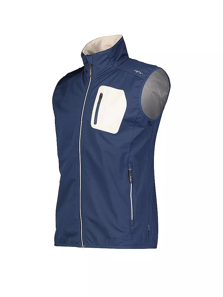 MERU | Herren Softshellweste Pisco | Bleu foncé
