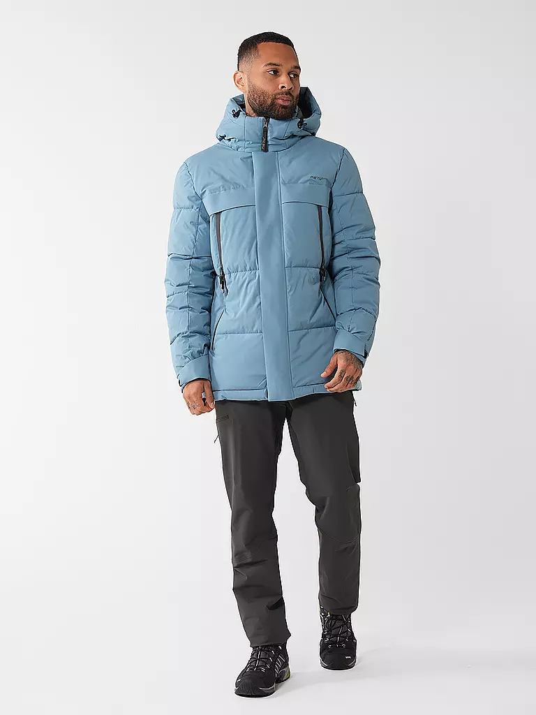 MERU | Herren Wanderjacke Varberg Hoodie | Bleu clair