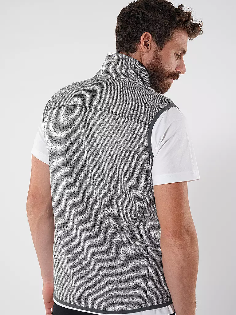 MERU | Herren Weste Bergen Strickfleece | Gris clair
