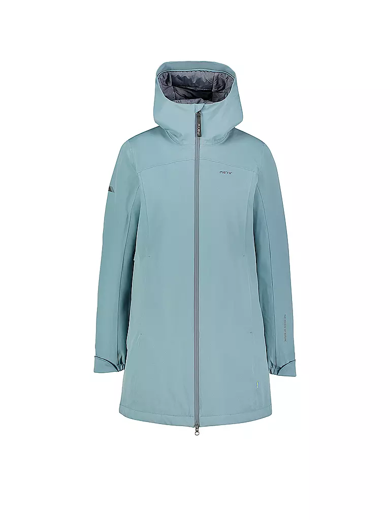 MERU | Manteau d'hiver à capuche Nora pour femmes | Gris clair