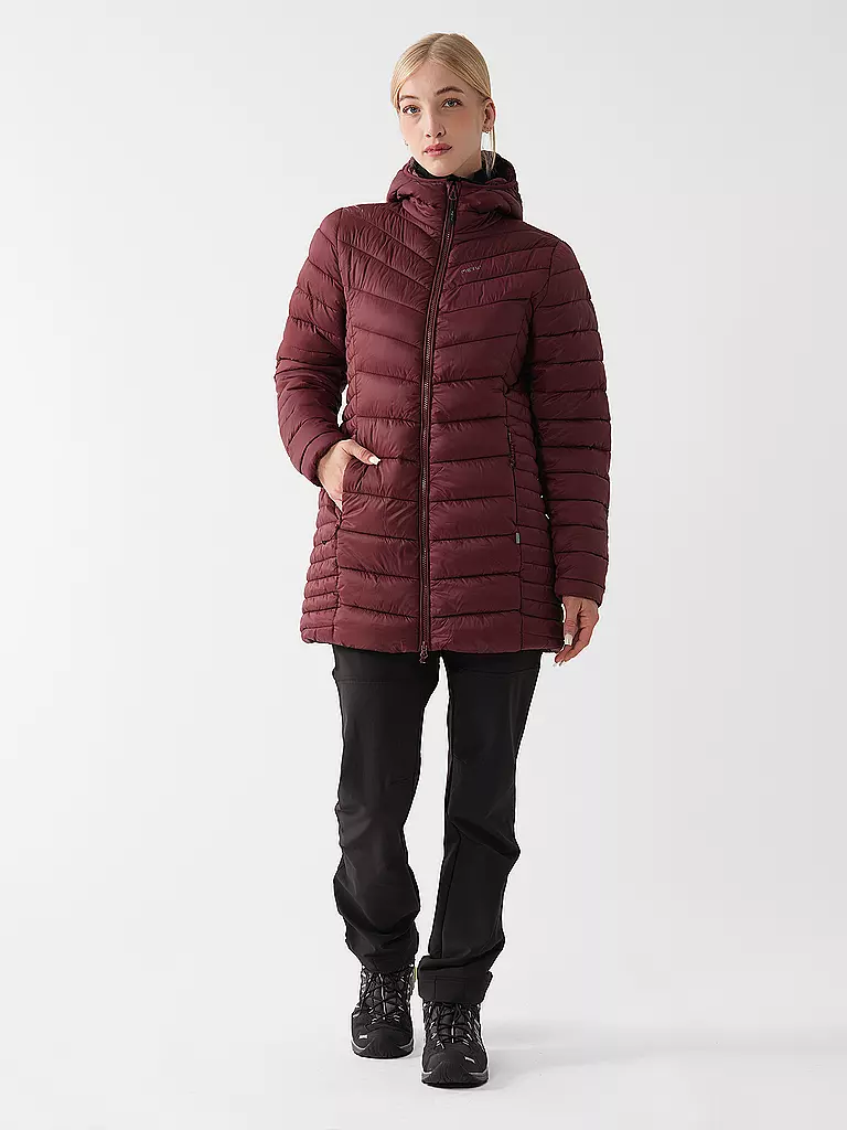 MERU | Manteau d'hiver pour femme Cold Bay | Rouge foncé
