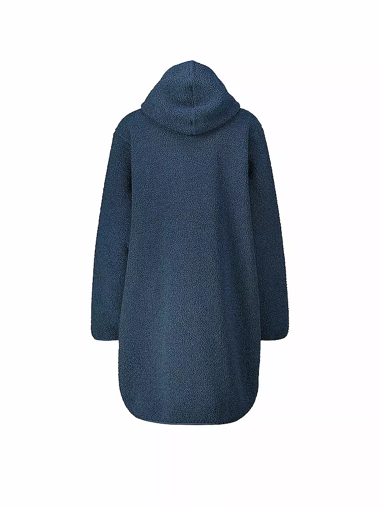 MERU | Manteau d'hiver pour femme Sigtuna à capuche en polaire teddy | Bleu foncé