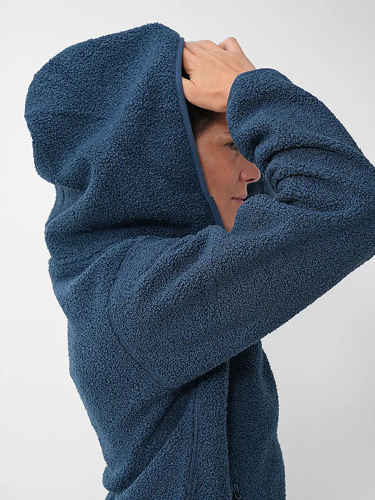 MERU | Manteau d'hiver pour femme Sigtuna à capuche en polaire teddy | 