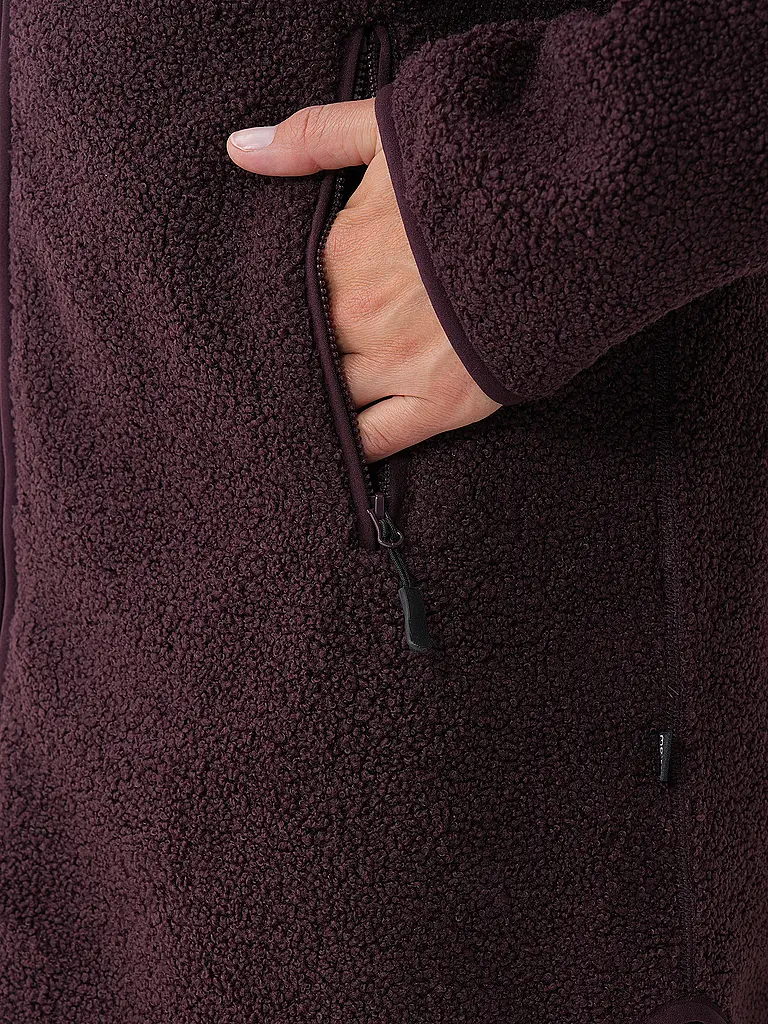 MERU | Manteau d'hiver pour femme Sigtuna à capuche en polaire teddy | 