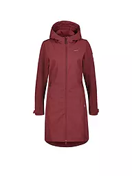 MERU | Manteau softshell d'hiver pour femme Touloluse à capuche | Rouge foncé