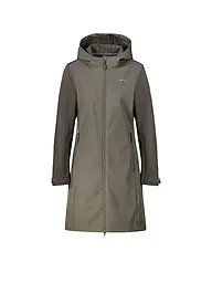 MERU | Manteau softshell d'hiver pour femme Touloluse à capuche | Gris
