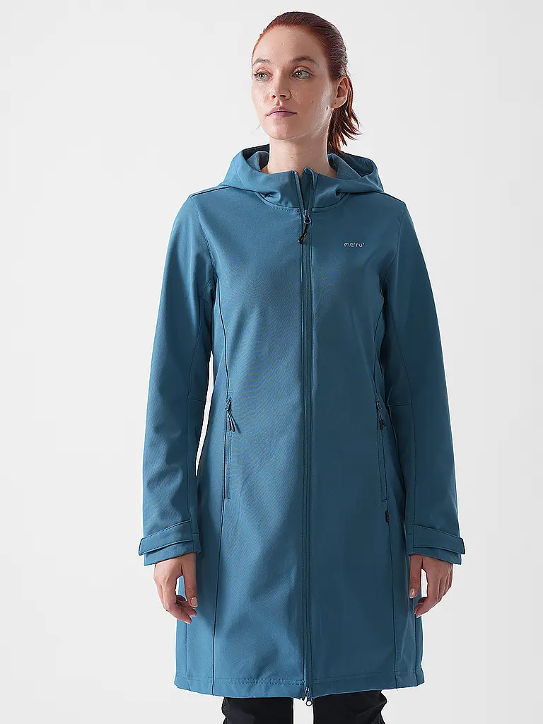 MERU | Manteau softshell d'hiver pour femme Touloluse à capuche |