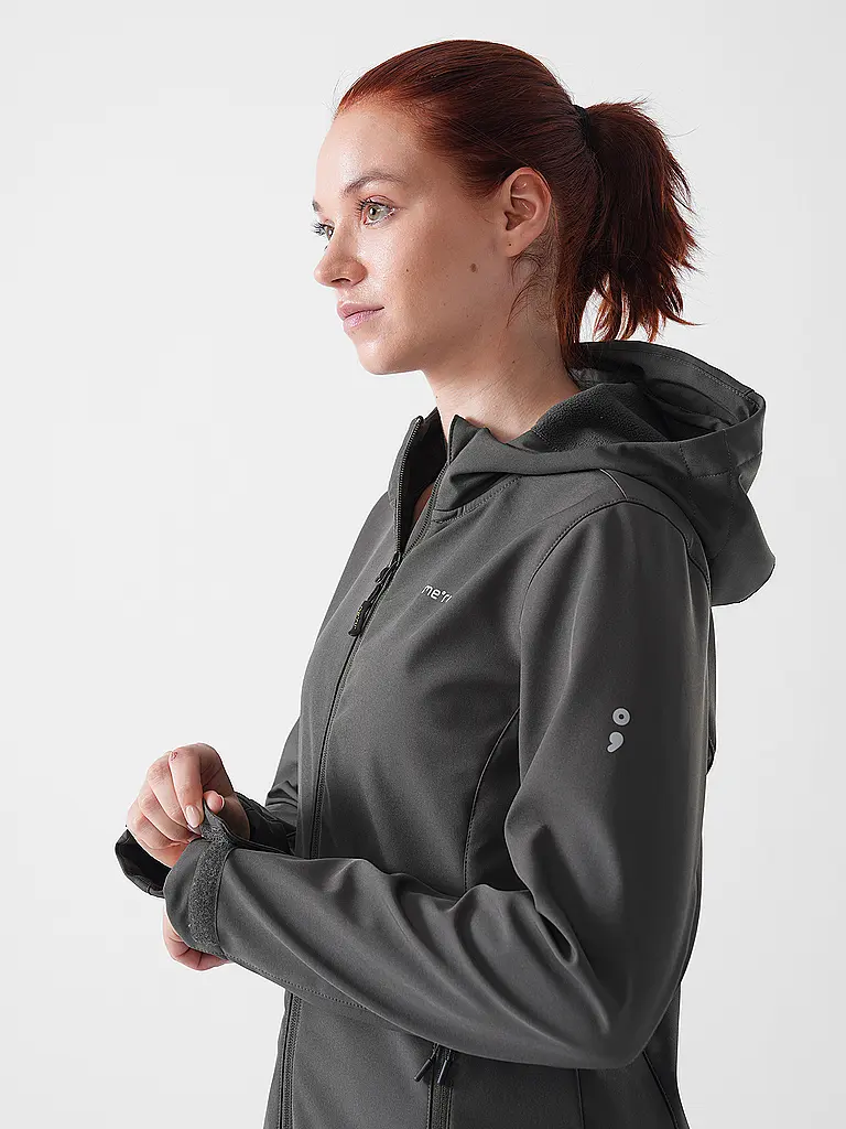 MERU | Manteau softshell d'hiver pour femme Touloluse à capuche |