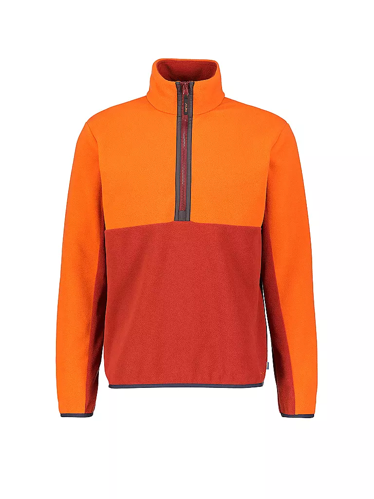 MERU | Pull en polaire zippé pour homme | Marron clair