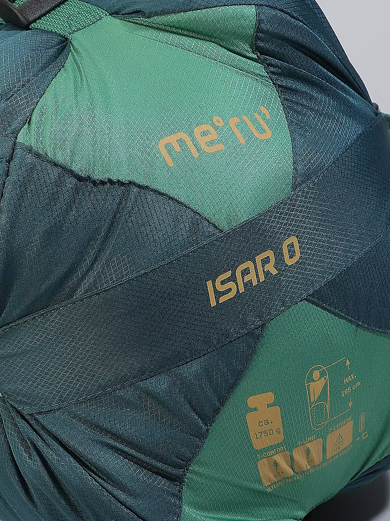 MERU | Sac de couchage en fibres synthétiques Isar 0 L 46x25cm 1750g | Vert