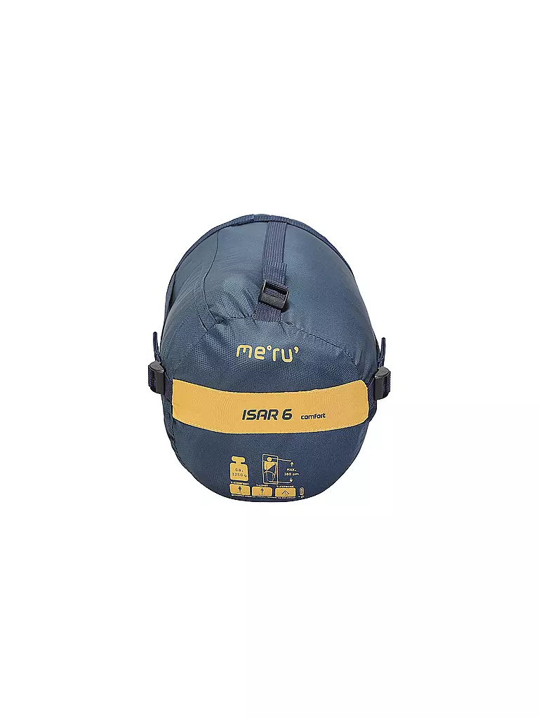 MERU | Sac de couchage en fibres synthétiques Isar 6 Comfort 42x21cm 1350g | Bleu foncé