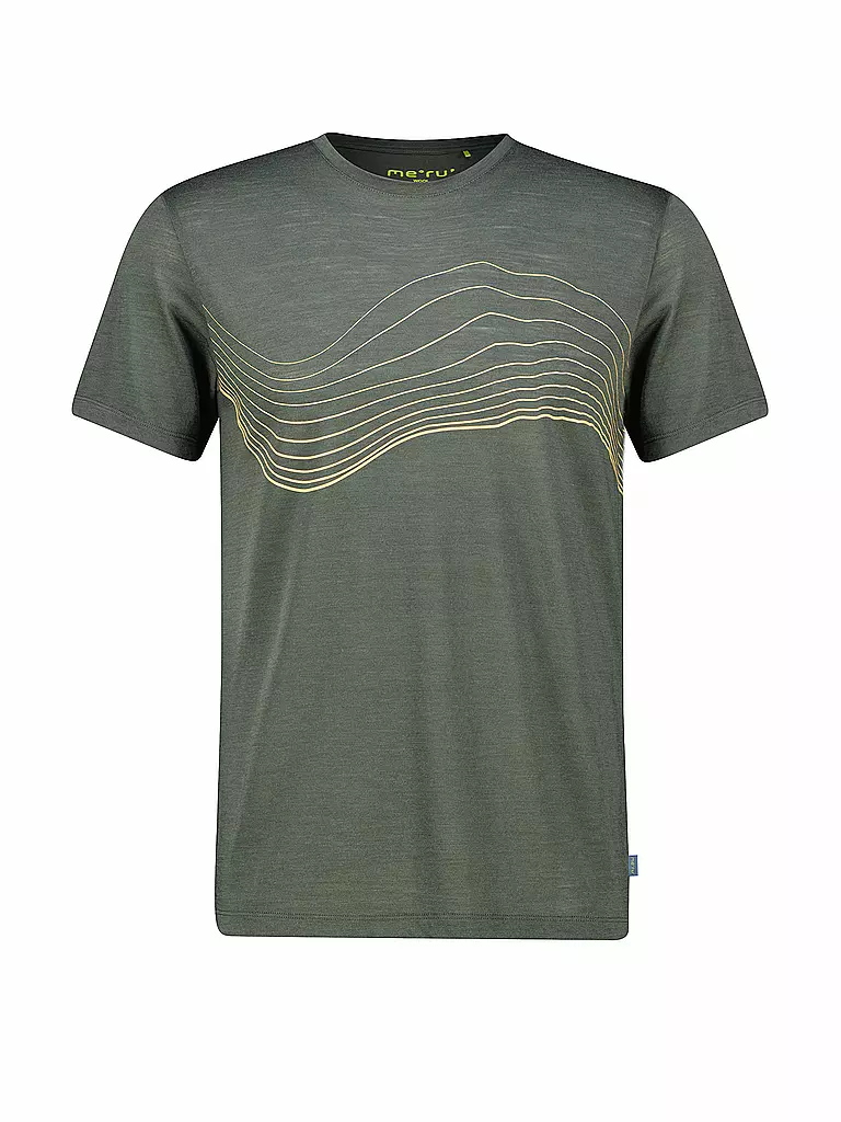 MERU | T-shirt de sport homme Bustos Merino | Vert foncé