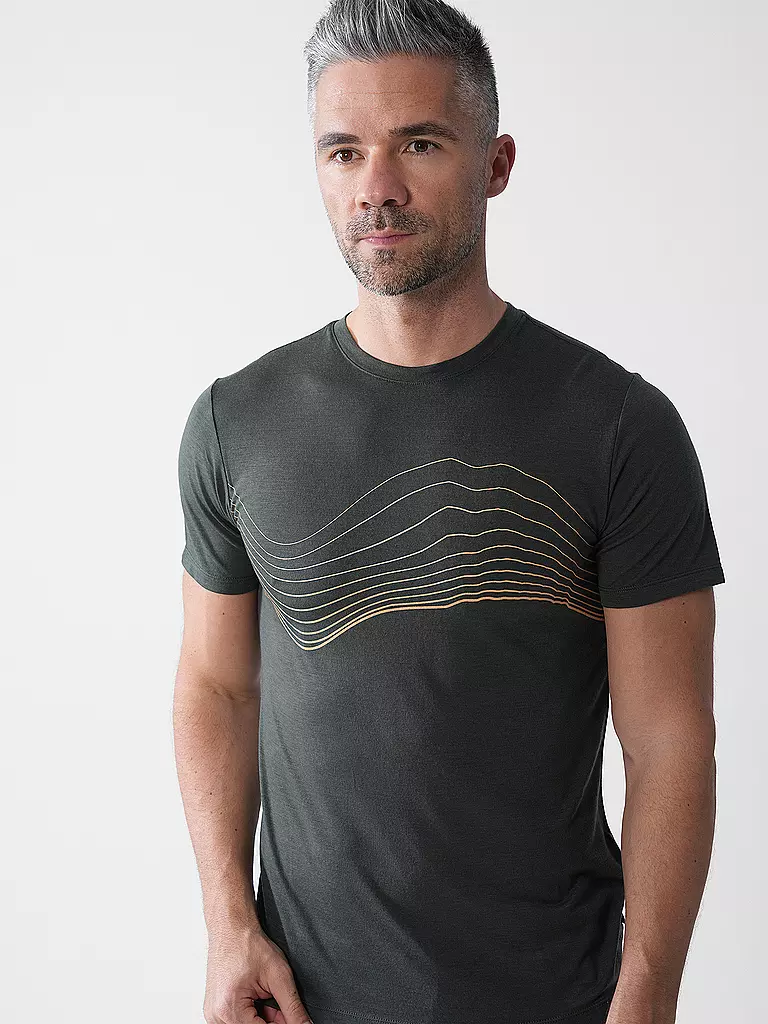 MERU | T-shirt de sport homme Bustos Merino | Vert foncé