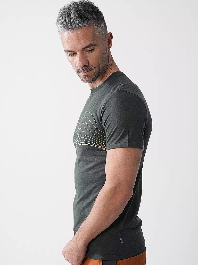 MERU | T-shirt de sport homme Bustos Merino | Vert foncé