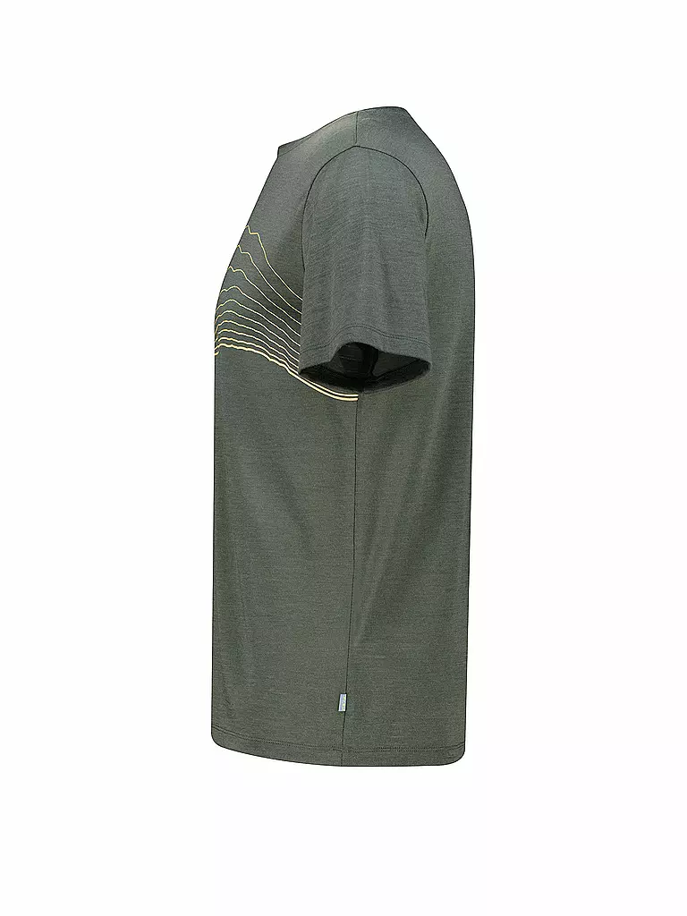 MERU | T-shirt de sport homme Bustos Merino | Vert foncé
