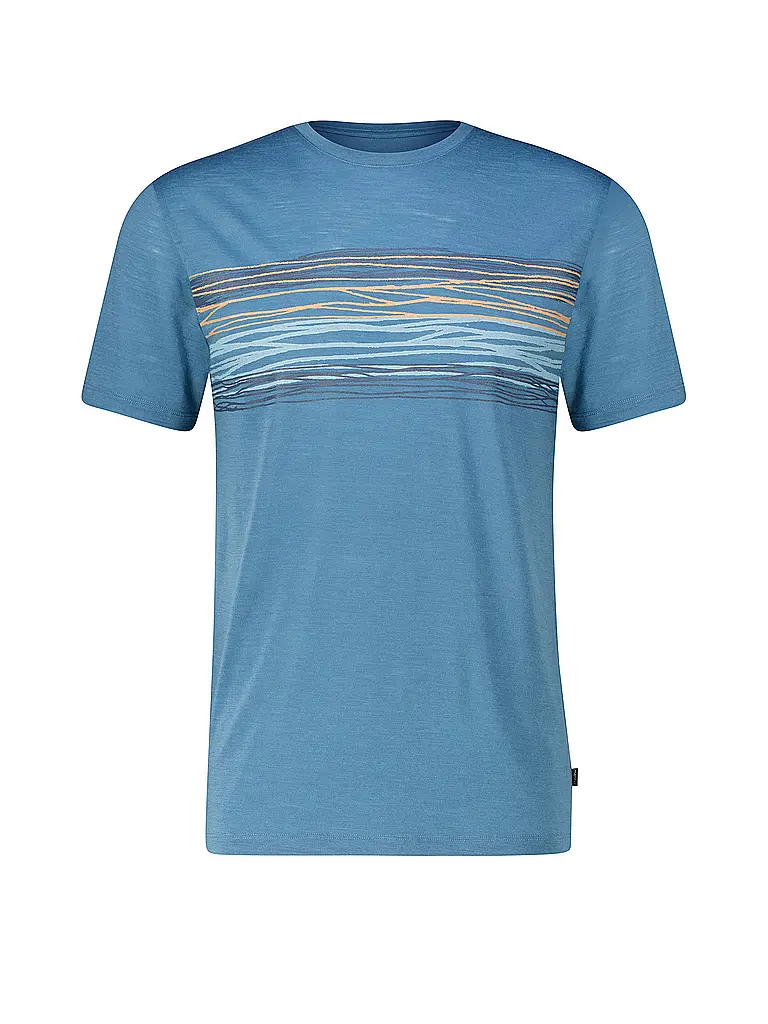 MERU | T-shirt de sport homme Laholm Woolmix | Pétrole
