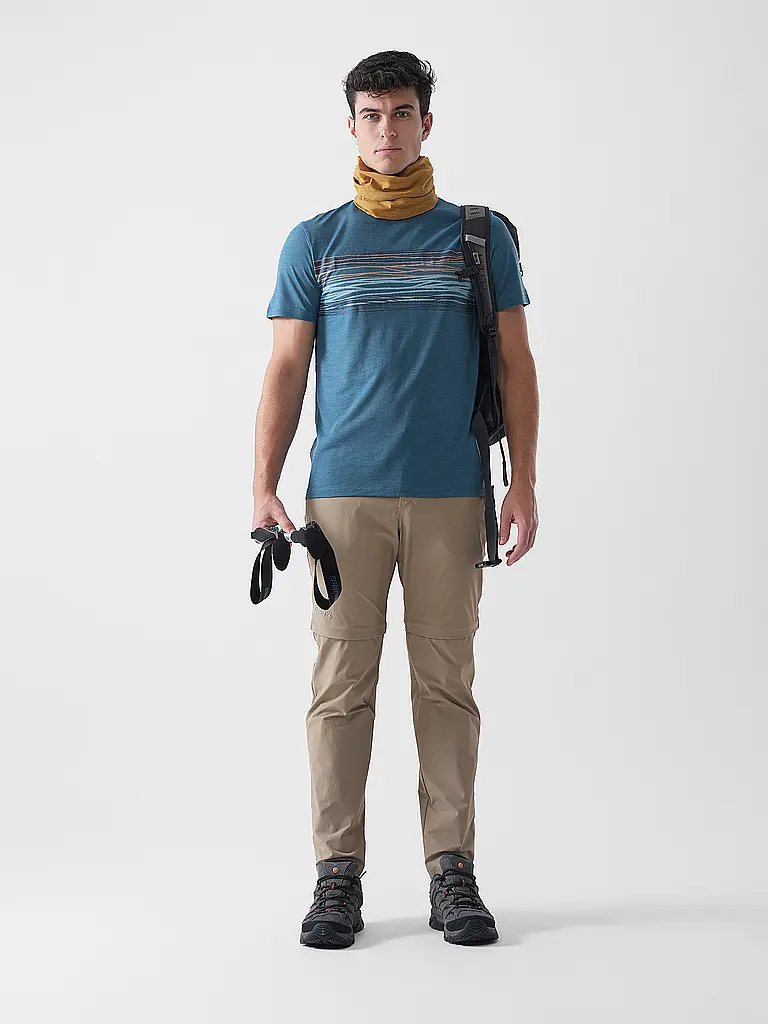 MERU | T-shirt de sport homme Laholm Woolmix | Pétrole