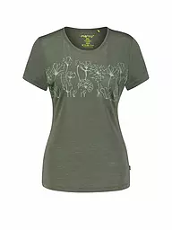 MERU | T-shirt de sport pour femmes Queluz Merino | Vert foncé