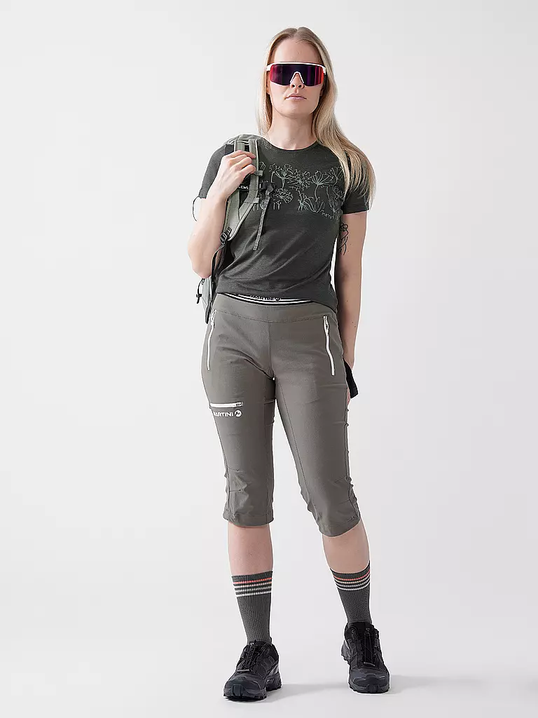 MERU | T-shirt de sport pour femmes Queluz Merino | Vert foncé