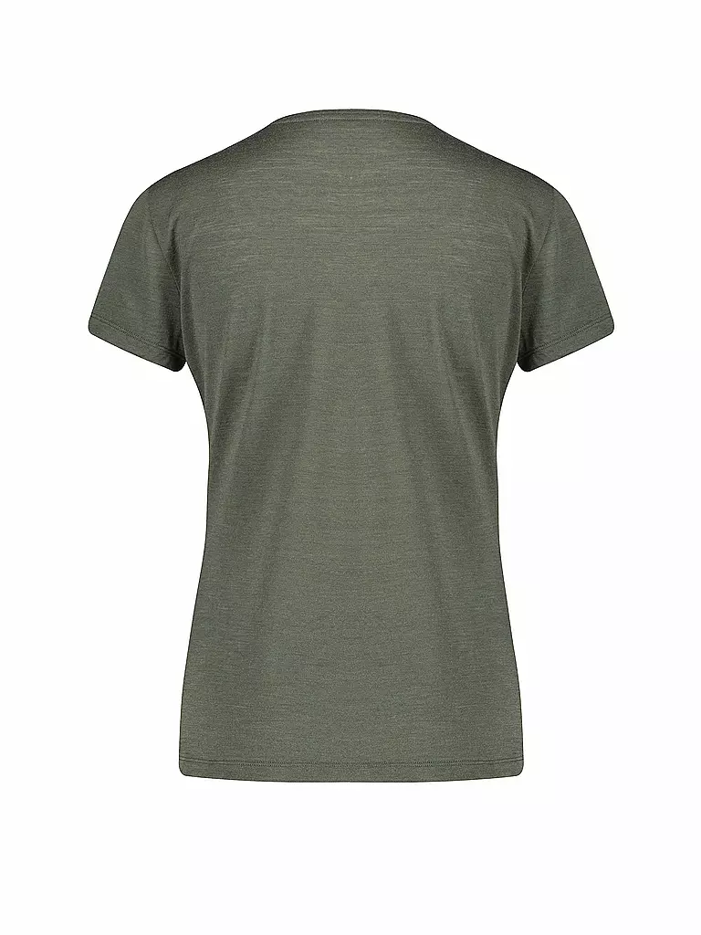 MERU | T-shirt de sport pour femmes Queluz Merino | Vert foncé