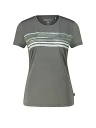 MERU | T-shirt de sport pour femmes Trelleborg Woolmix | Vert foncé