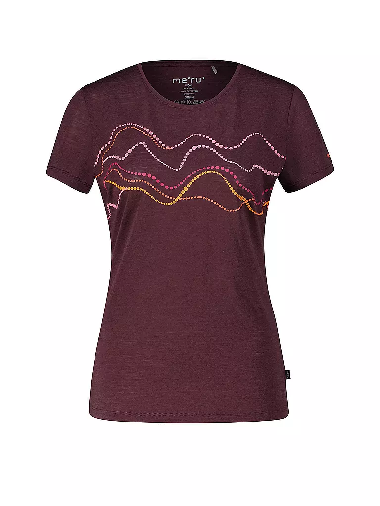 MERU | T-shirt de sport pour femmes Trelleborg Woolmix | Marron