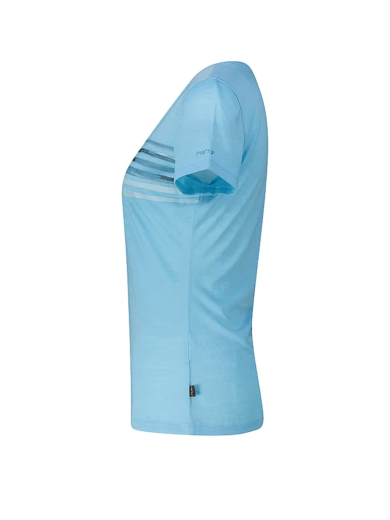 MERU | T-shirt de sport pour femmes Trelleborg Woolmix | Bleu clair