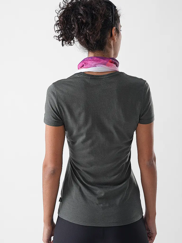 MERU | T-shirt de sport pour femmes Trelleborg Woolmix | Vert foncé